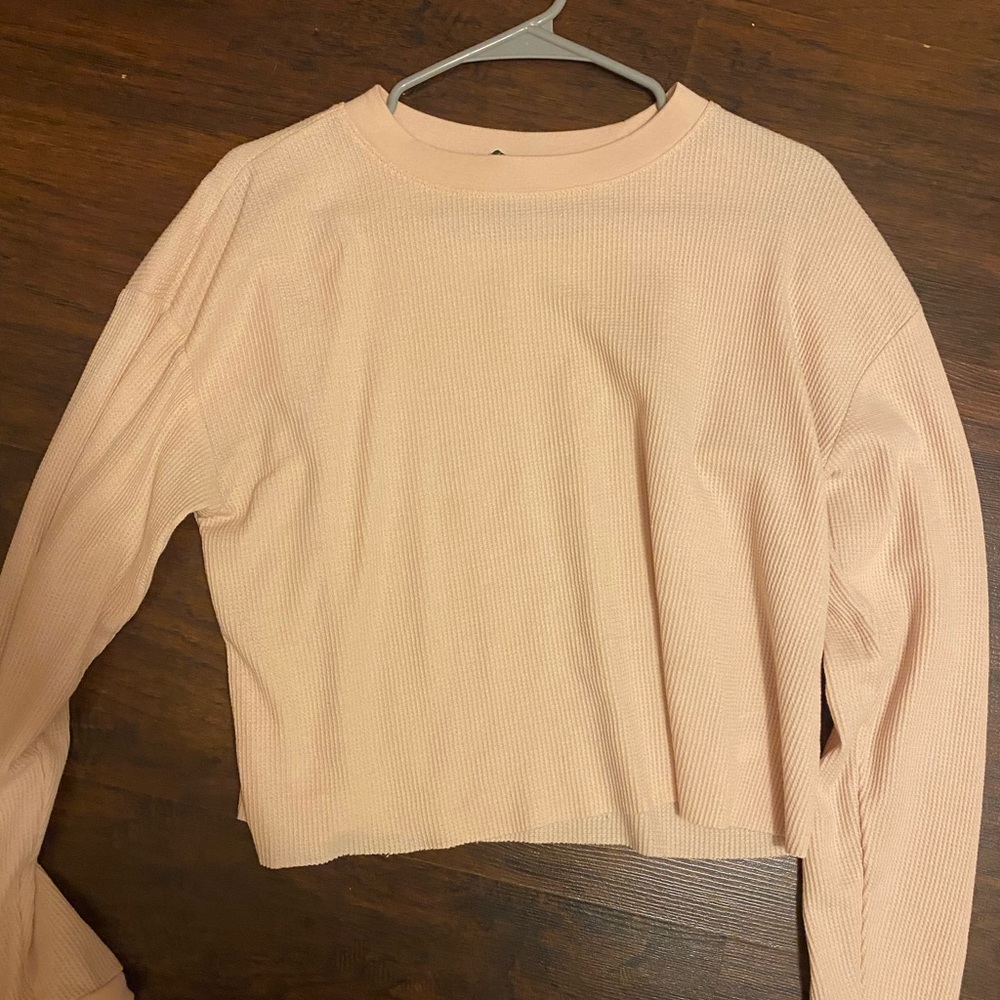 light pink sweater